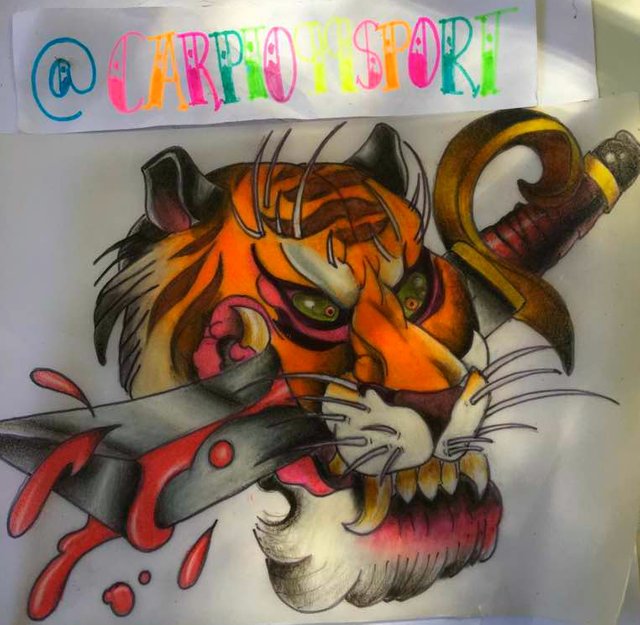 CreativARTE #3 - Tigre Dientes De Sable Full Color (Paso a Paso) - Arte  Original Spanish. — Steemit