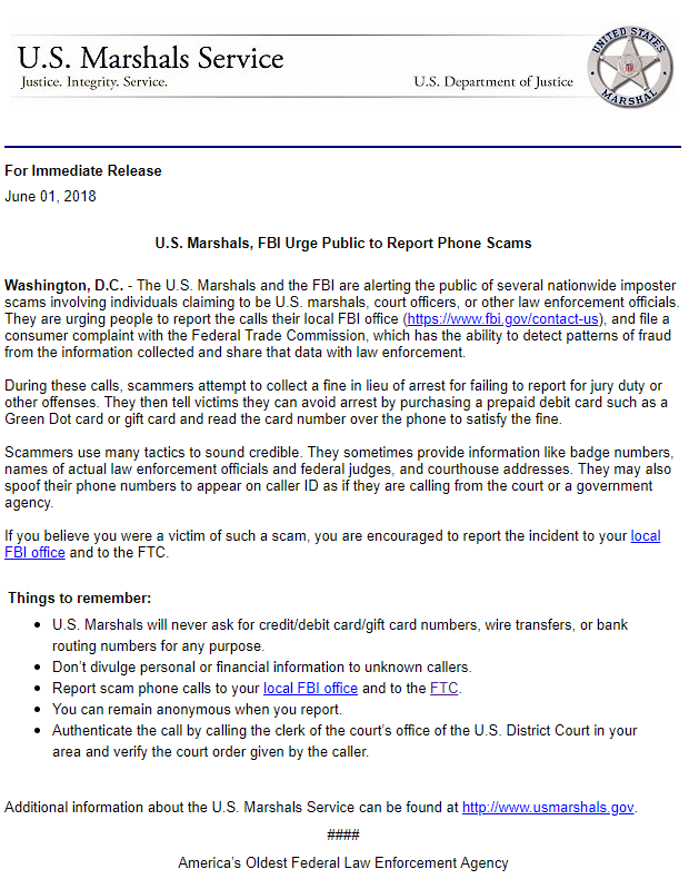 U S  Marshals  FBI Urge Public to Report Phone Scams for JNN.png