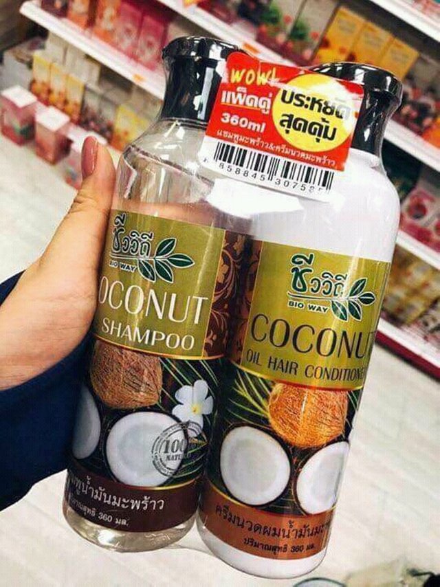 Bộ dầu gội xả Coconut kích mọc tóc Thái Lan 360ml-1.jpg