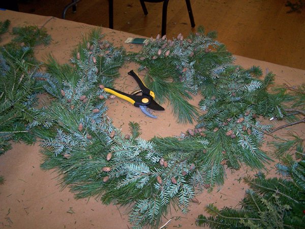 Making Wreaths - Rick's 2nd wreath1 crop December 2019.jpg