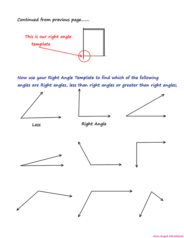 4TH GRADE MATH - MAKING A RIGHT ANGLE TEMPLATE AND SORTING OUT ANGLES —  Steemit