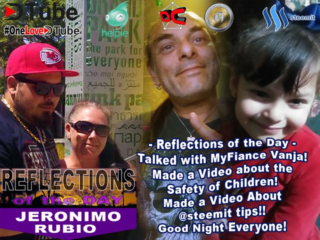 Reflections of the Day - Had an Amazing Day - Made two Videos - One About the Importance of Kids Safety - One about @steemit Tips.jpg