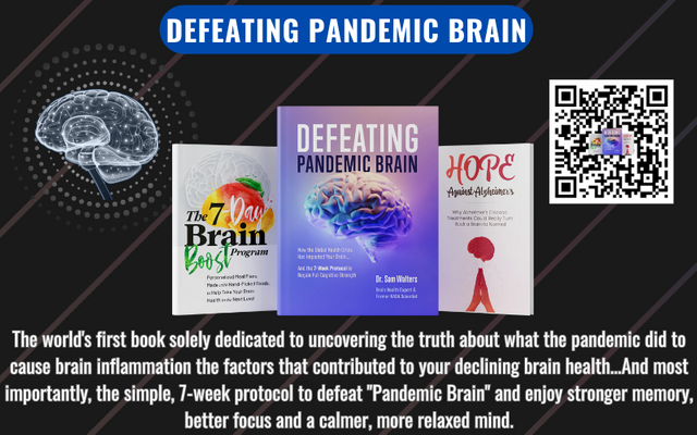 The world's first book solely dedicated to uncovering the truth about what the pandemic did to cause brain inflammation the factors that contributed to your declining brain health...And most importantly, the .png