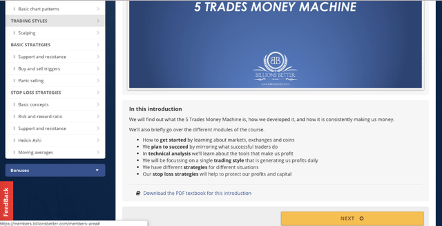 My First Impression of the "5 Trades Money Machine!"