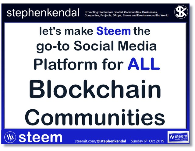 Steem the goto platform for Blockchain Communities.jpg