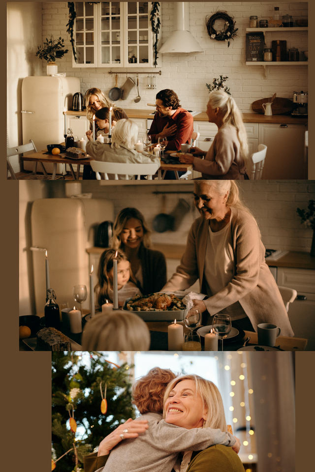 Grandma's Family Minimalist Simple Photo Collage .png