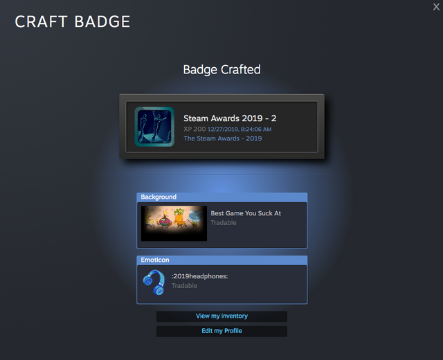 The Steam Awards - 2019 Badge Crafted - 2.png