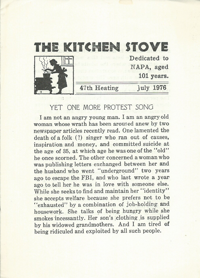 The Kitchen Stove - 47th Heating, July 1976 - Cover Page.png