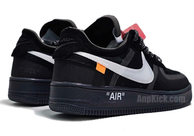 Off White X Nike Air Force 1 Low Black White Shoes Ao4606 001 Steemit
