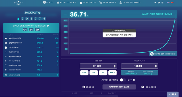 eos crash 36x