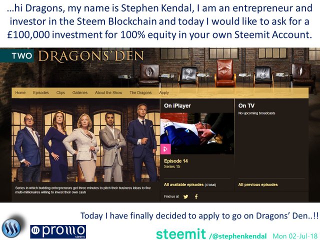 Today I have applied to go on Dragons Den.jpg