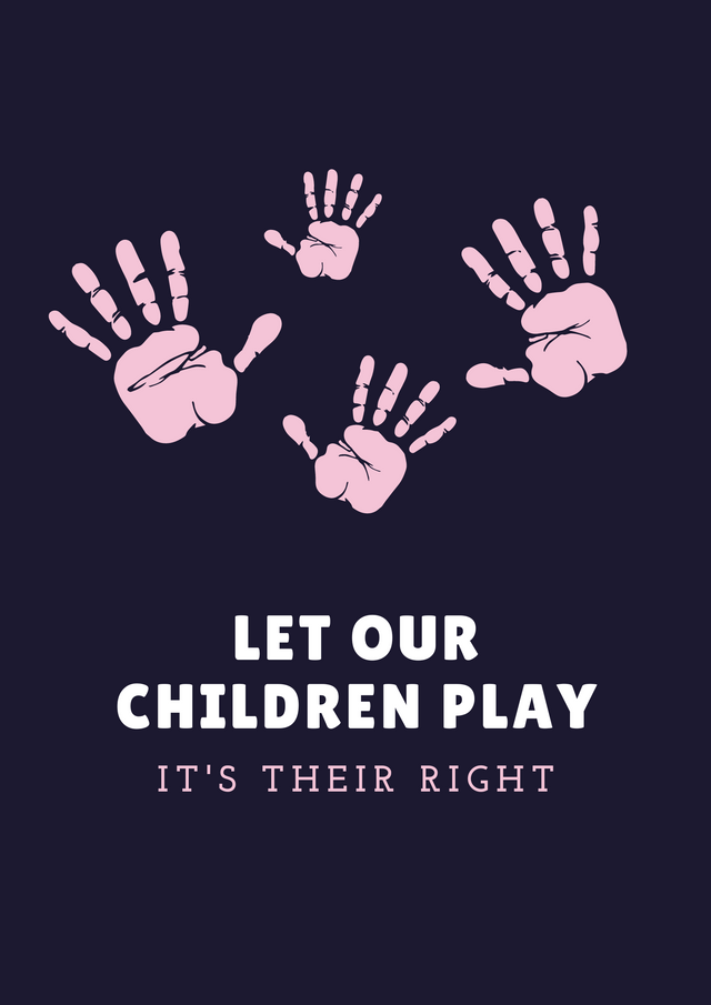 Pink Hand Prints World Day Against Child Labour Poster.png