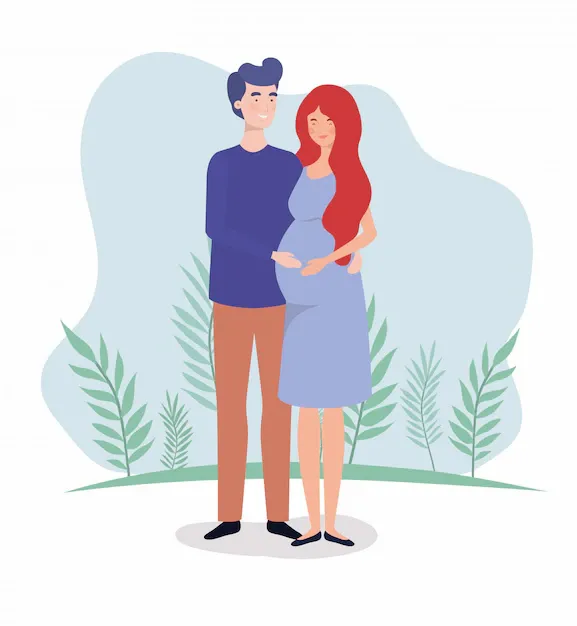 cute-lovers-couple-pregnancy-characters-landscape_25030-39517.webp