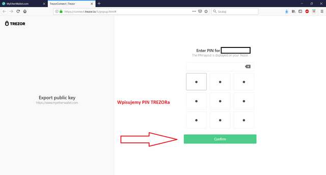 mszybowski.pl - trezor i myetherwallet 3 wpisujemy pin.png