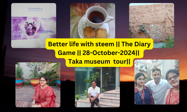 Better life with steem || The Diary Game || 28-October-2024|| Taka museum  tour||