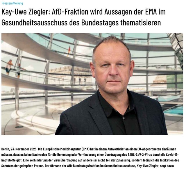 AfD-Fraktion wird Aussagen der EMA im Gesundheitsausschuss des Bundestages thematisieren.jpg