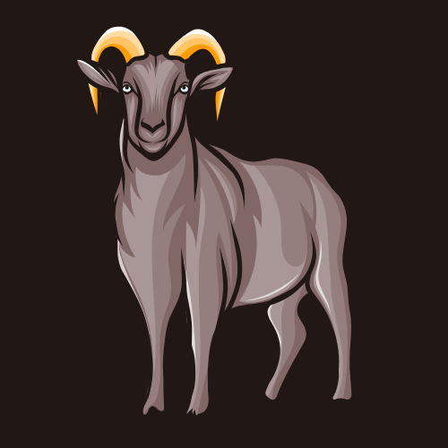 Brown and Yellow Abstract The Goat Farm Logo.png