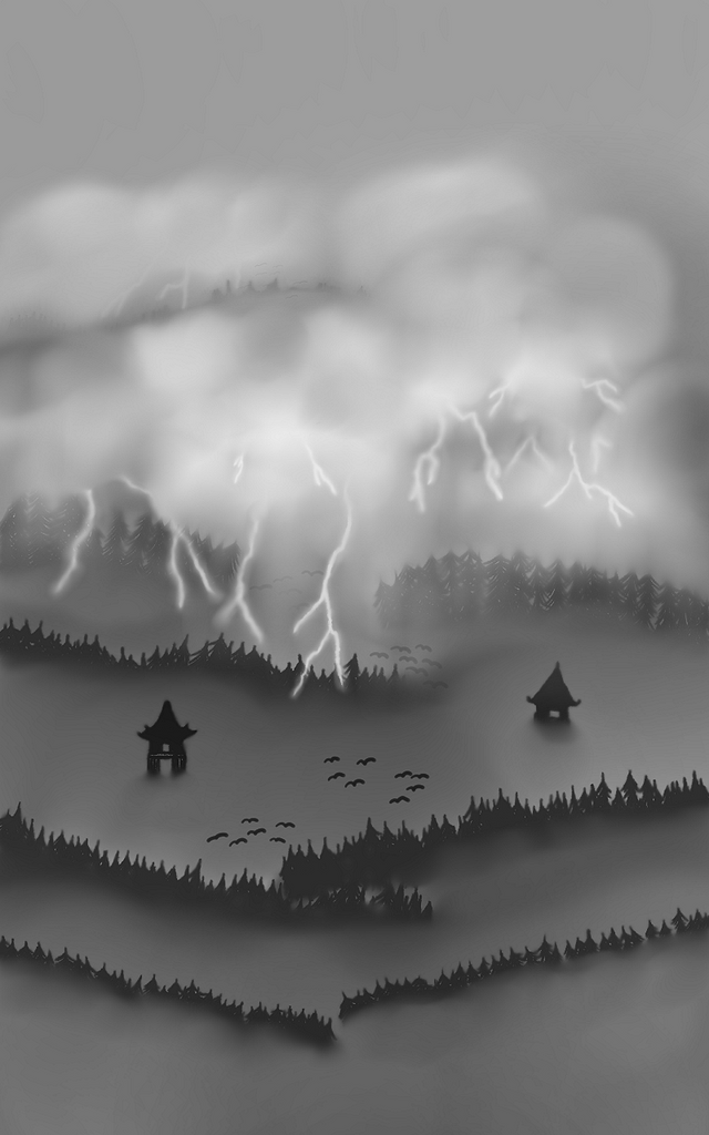 Foggy Forest (With lightning and rain).png