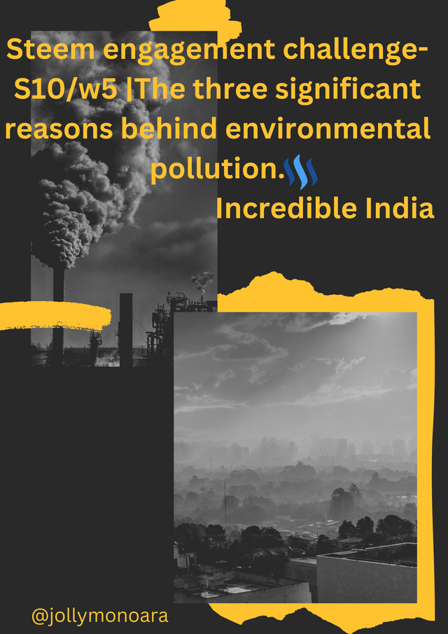 Black and Yellow Pollution Photo Collage World Environment Day Poster.png