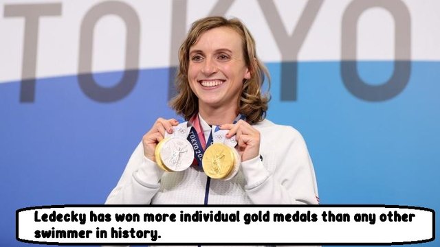 Ledecky has won more individual gold medals than any other swimmer in history..jpg