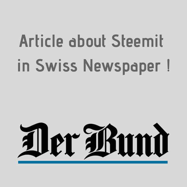 Article about Steemit in Swiss Newspaper.png