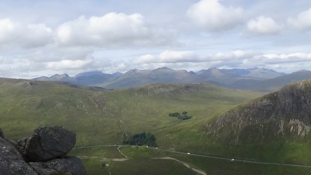 148 Great view out to Nevis and the Mamores from Great Gully Buttress.jpg