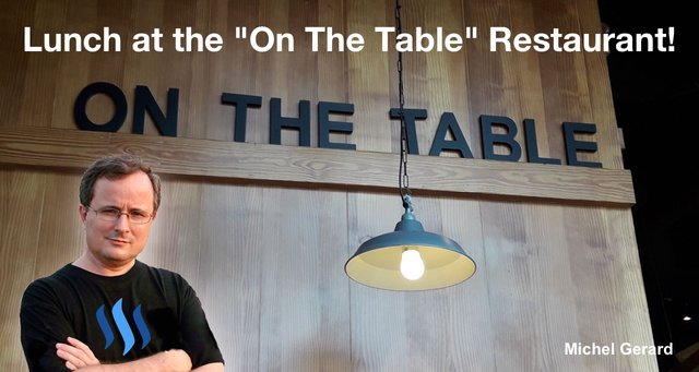 Lunch at the "On The Table" Restaurant! 
