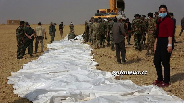 Mass grave of 57 SAA soldiers killed by ISIS in Raqqa.jpg