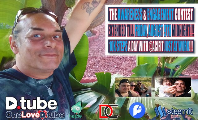 The Awareness & Engagement Contest Has Been Extended till Friday, August 9th, 2019 - Getting in 10k Steps just at Work - Oh, How I Love @dtube & It's Community.jpg