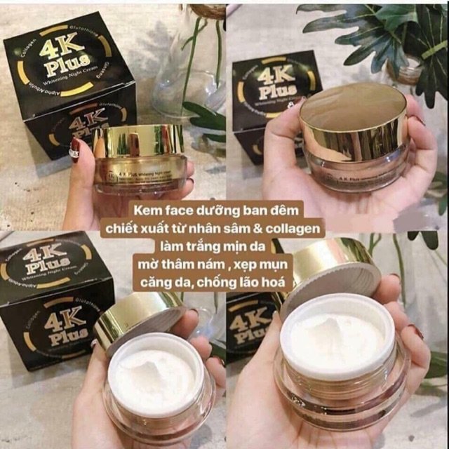 Kem Dưỡng Trắng Da 4k Plus Whitening Nigth Cream.jpg