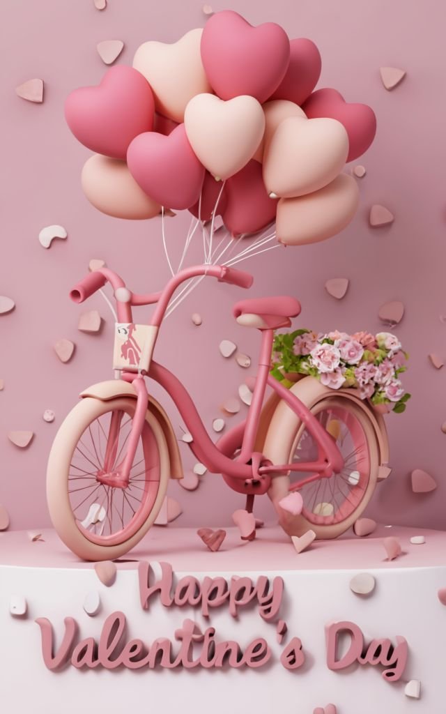 A_A_3D_pink_bicycle_with_a_flower_basket_with_fl.jpg