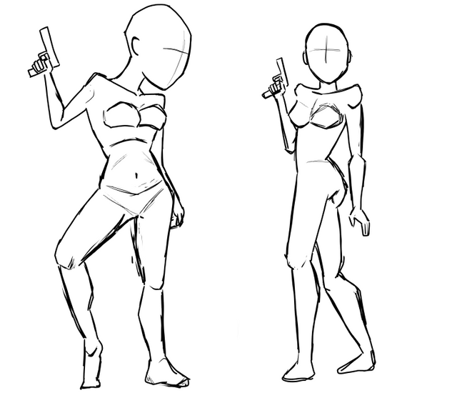 ArtStation - Pose and anatomy sketching practice