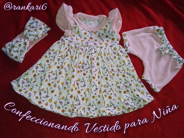 como hacer vestido para niña con sesgo en el cuello