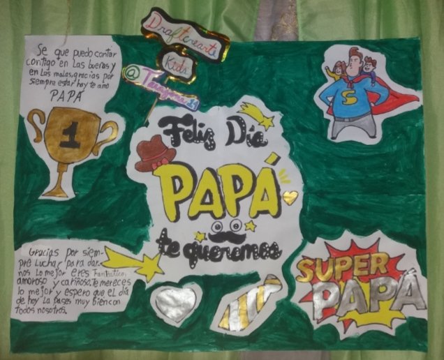 The Diary creativo: Pancarta y decoración de torta para papá)//por  @tarazona14 //10% @Draftcrearte. — Steemit