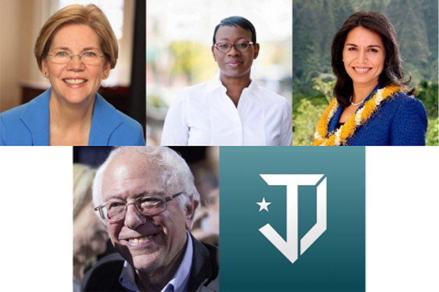 Warren, Turner, Gabbard, Sanders, Democrats.png