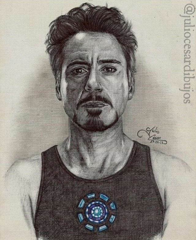 Dibujando a Tony Stark / Drawing Tony Stark — Steemit