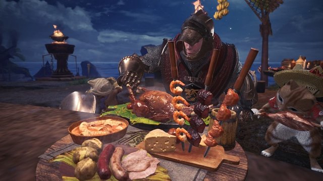 Monster Hunter World eating food.jpg