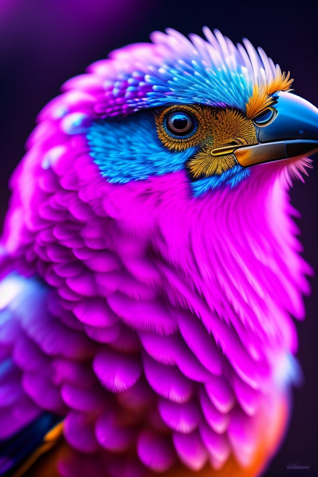 shimmering ✨ sparkling ✨ crystalline magenta bird (1).jpg