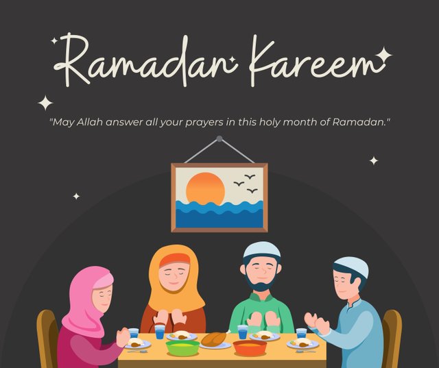 Illustration People breaking Their Fast Ramadan Kareem Facebook Post.jpg