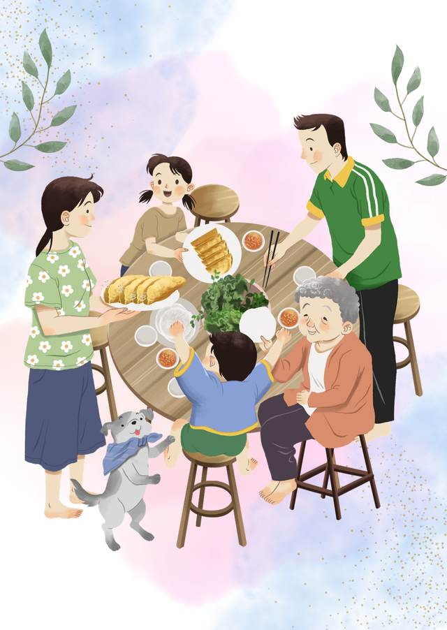 Beige and Green Illustrative Family Reunion Invitation.png