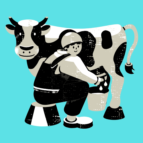 Black and White Dairy Farm Local Business Logo.png