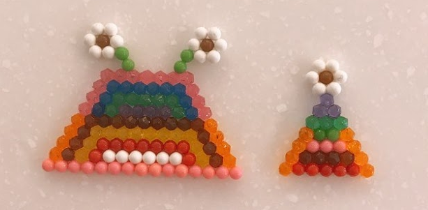 My daughter got some aqua beads for Christmas : r/beadsprites