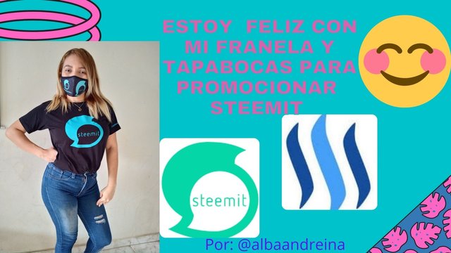 Estoy Feliz con mi franela y tapabocas de Steemit.jpg