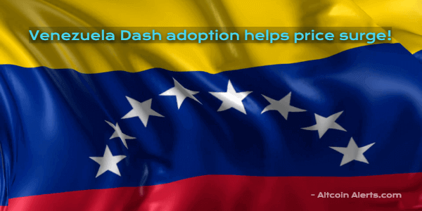 Venezuela Dash adoption helps price surge.png