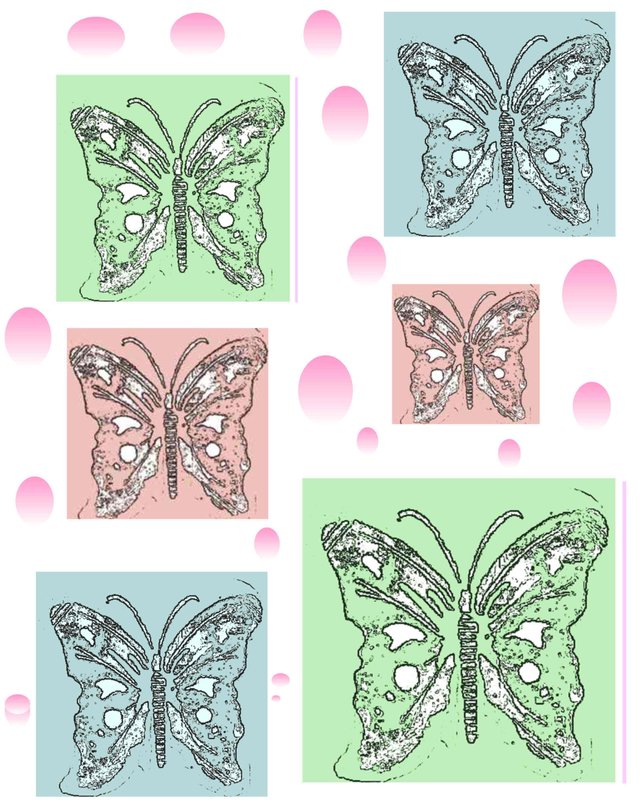 Free Art Butterfly Flight In Collage Snip Copy And Paste To