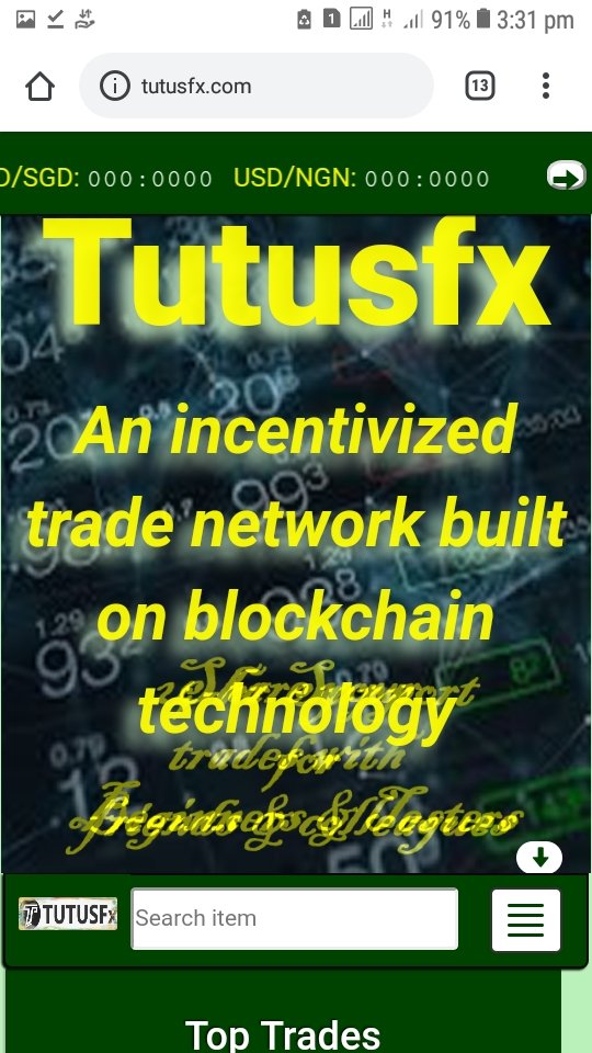 Tutusfx Trade Bar