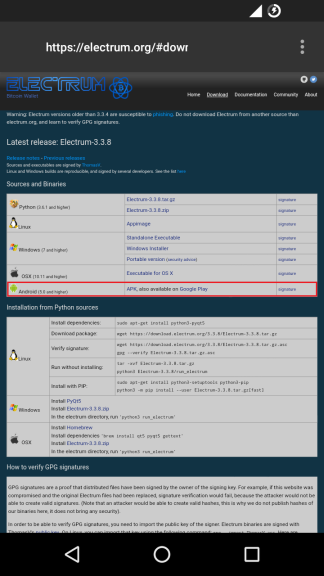 Figura 2.1.1 — Site Electrum