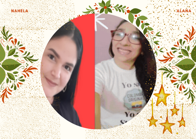 Verde Rojo Familia Foto Navidad Tarjeta.png