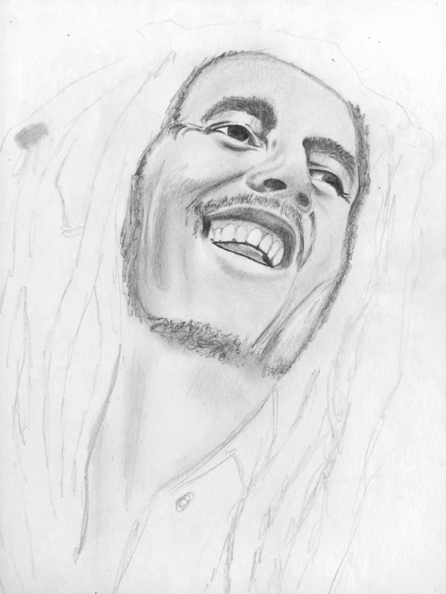 how to draw bob marley easy step by step handarttutorial