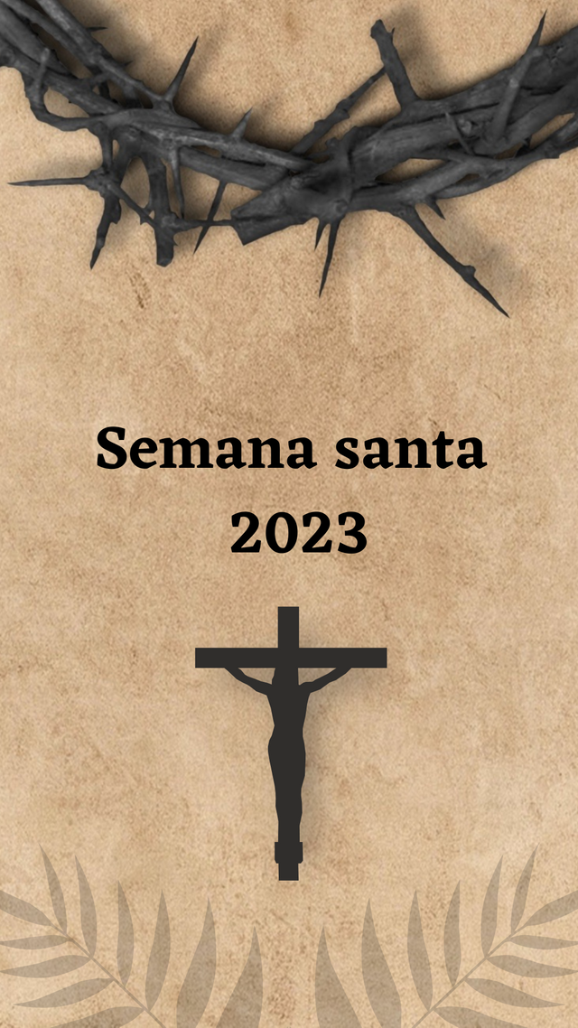 Historia de Instagram Semana Santa Sencillo Marrón y Negro.png